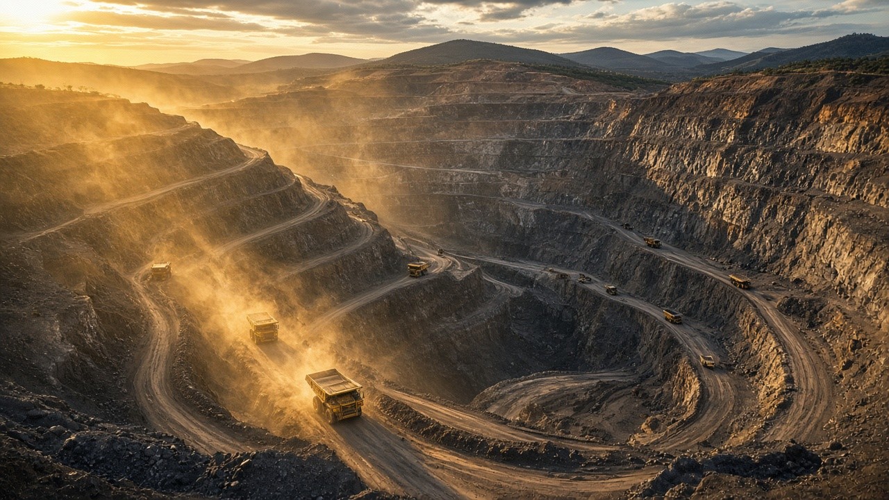 Open pit mining